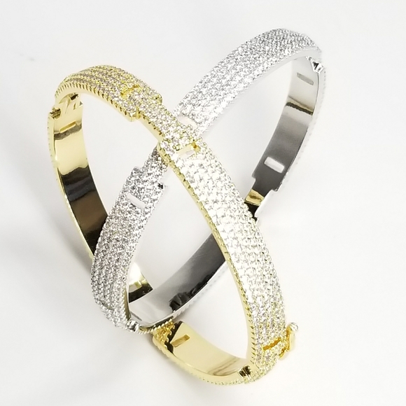 NEW Bling Micro Pave CZ all around Bracelet - Picture 7 of 14